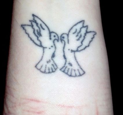 Tribal Loving Dove Pics Tattoo